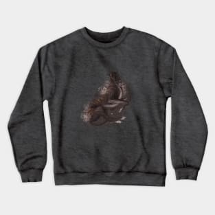 Greyhound brindle flowers design Crewneck Sweatshirt